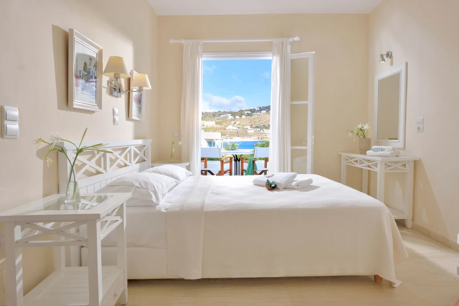 Erato Hotel Mykonos, Ornos, Grčka — Elegant Double or Twin Room Sea View | 15m²