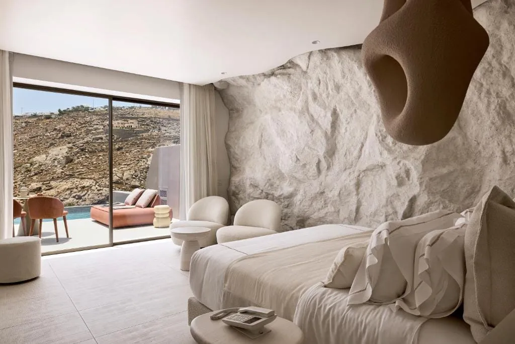 Ethereum Mykonos, Psaru, Grčka — Sea View Suite With Private Heated Pool