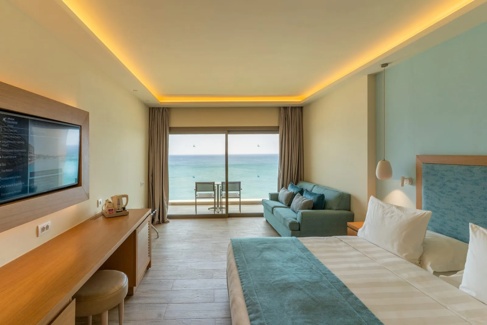Amada Colossos Resort, Rodos, Grčka — Sea View Junior Suite