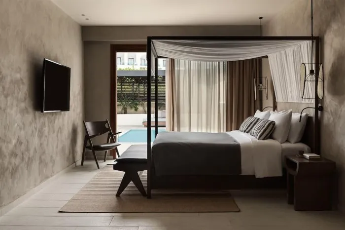 Aulus Lindos Rhodes, Curio Collection by Hilton, Rodos, Grčka — Pavillion 2 BedRoom Tropical Suite with Outdoor Jacuzzi