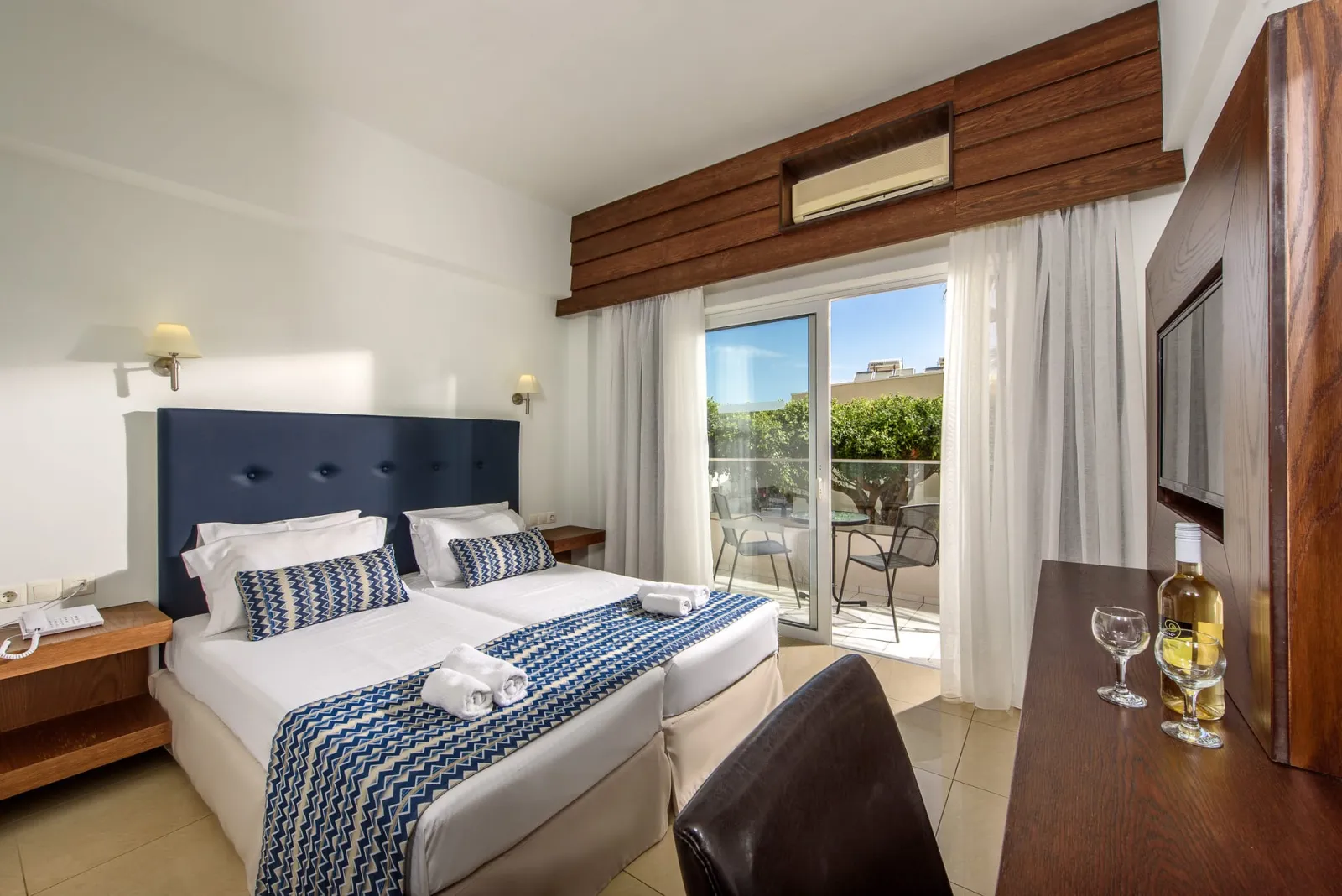 Katrin Hotel & Bungalows, Kutulufari, Grčka — Double Room with Sea View