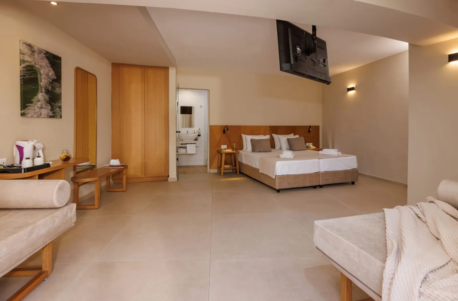 Malia Bay Beach Hotel & Bungalows, Malia, Grčka — Superior Room with Garden View