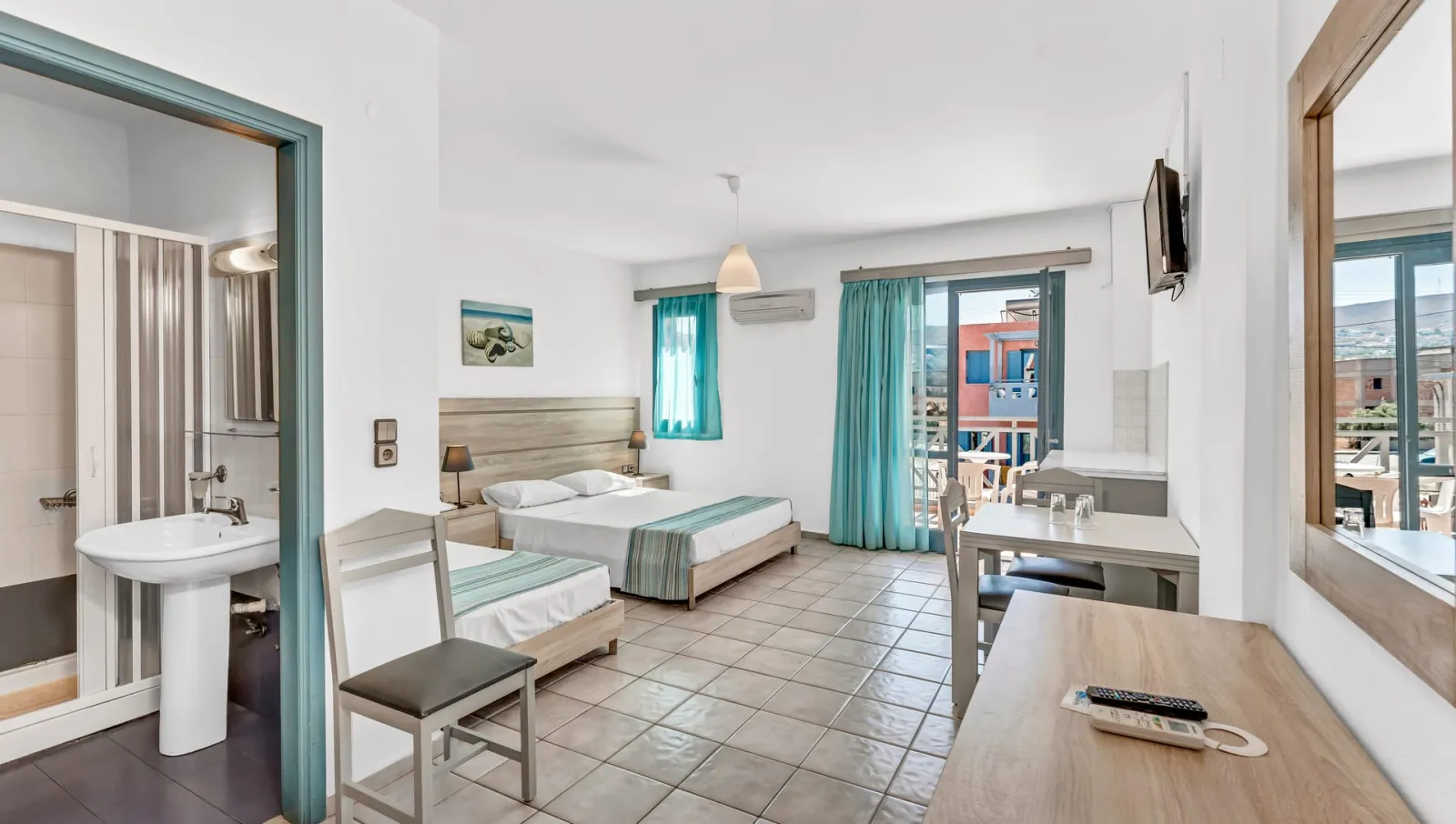Marilisa Hotel, Gurnes, Grčka — Double Room Garden View (2 Adults + 1 Child)