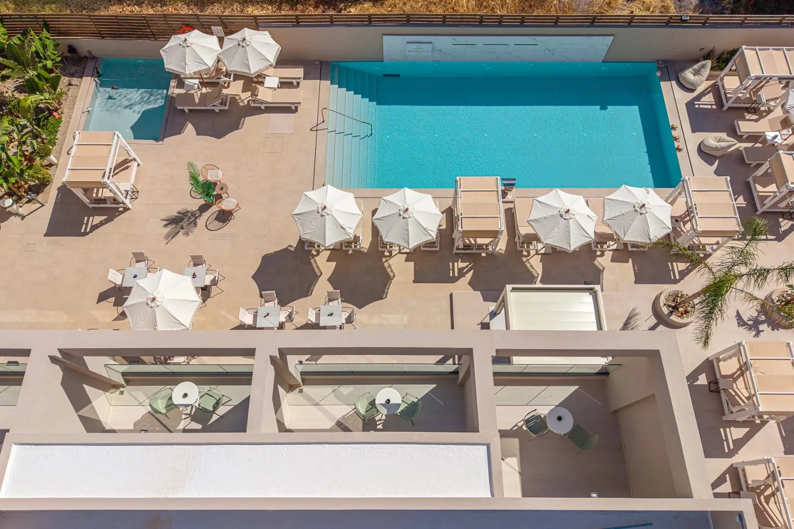 Meramaglia Hotel, Malia, Grčka — Double Room with Pool View