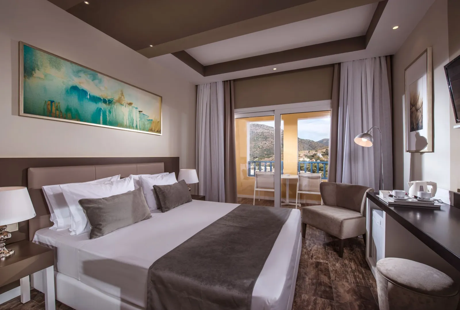 Fodele Beach and Waterpark Holiday Resort, Fodele, Grčka — Double Room Sea View