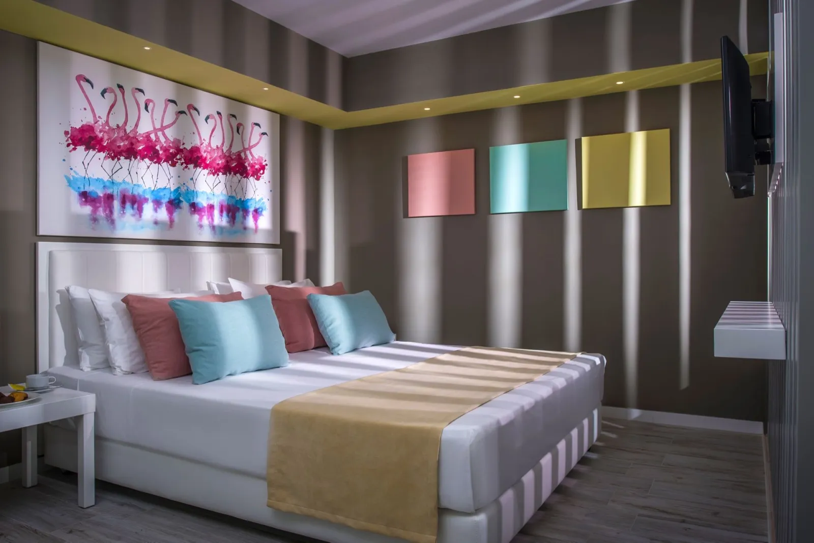Fodele Beach and Waterpark Holiday Resort, Fodele, Grčka — Flamingo Room