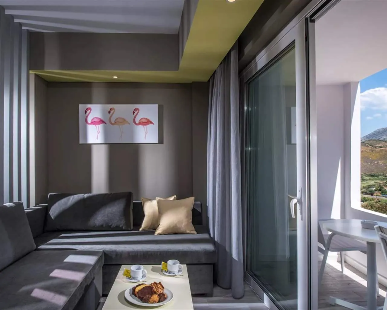 Fodele Beach and Waterpark Holiday Resort, Fodele, Grčka — Room Flamingo