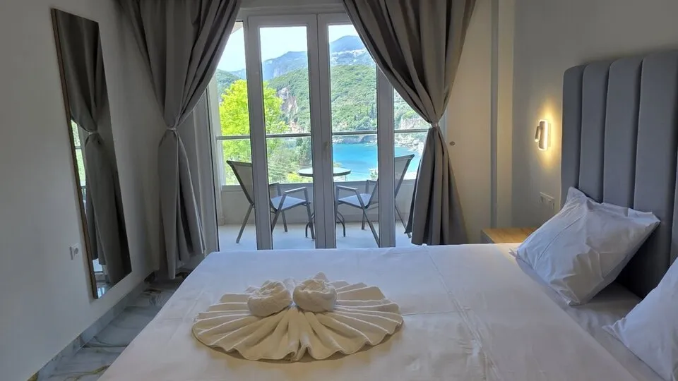 Ninos Liapades Golden Beach, Liapades, Grčka — Standard Room Sea View