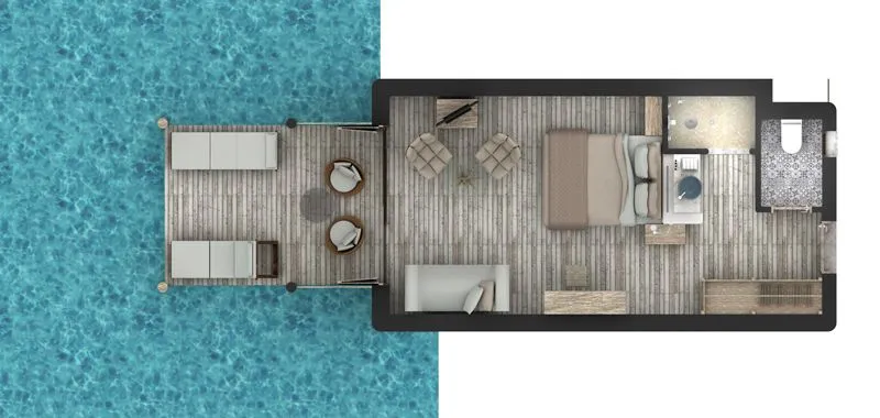 Stella Island Luxury Resort & Spa Adult Only, Guves, Grčka — Luxury Swim Up Room