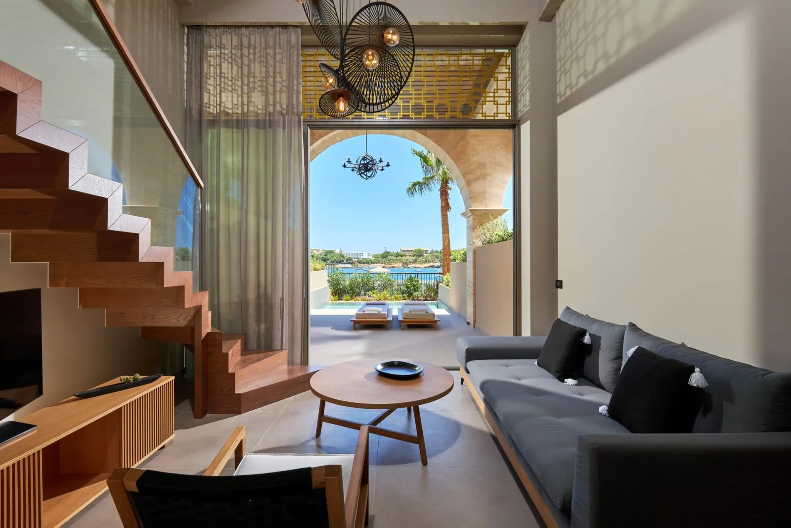 Castello Infinity Suites Adults Only, Ligaria, Grčka — Black Pearl Maisonette Sea View with Plunge Pool