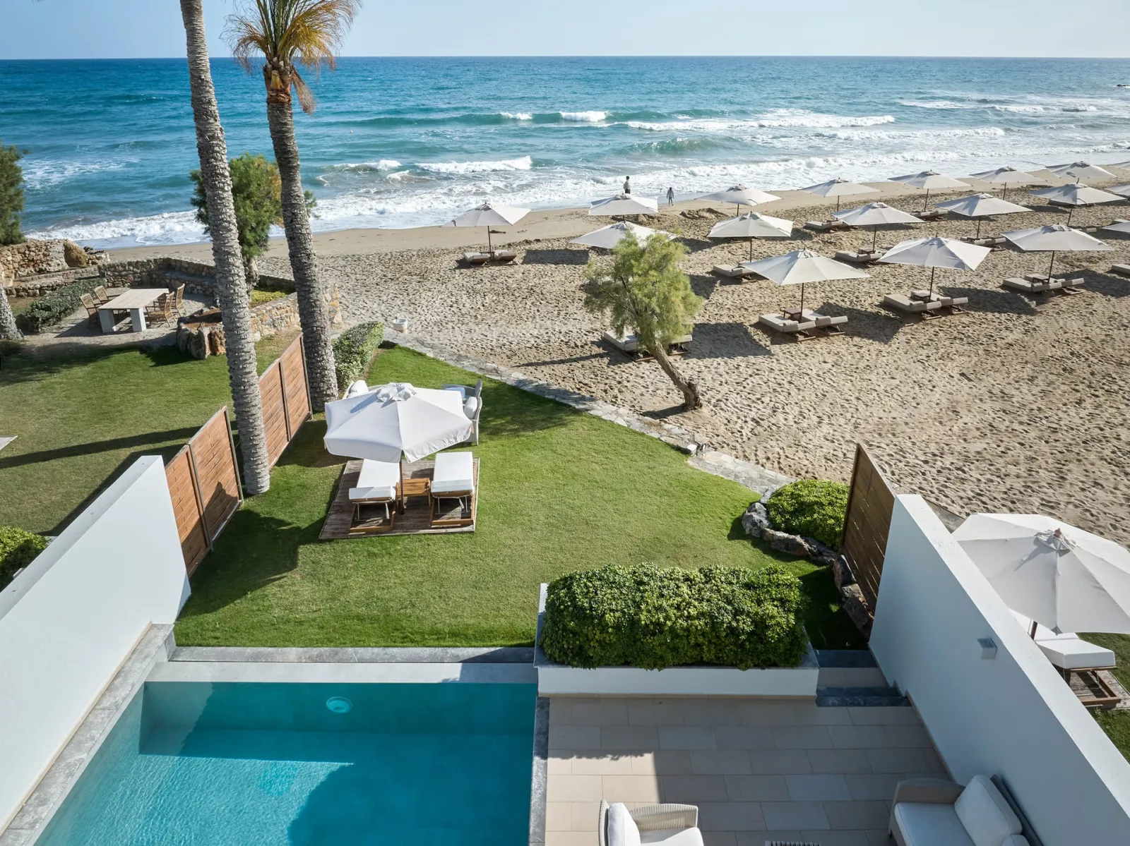 Amirandes a Grecotel Resort to Live, Guves, Grčka — 2 Bedroom villa waterfront with private pool