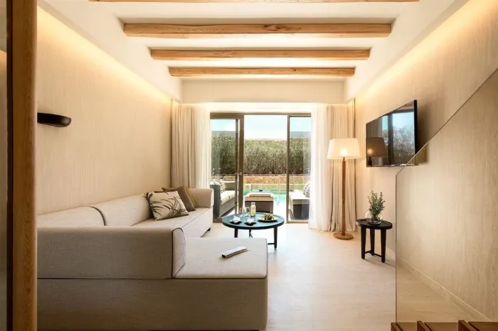 Mitsis Selection Rinela, Gurnes, Grčka — Family Suite 2 BedRoom Swim Up Sharing Pool
