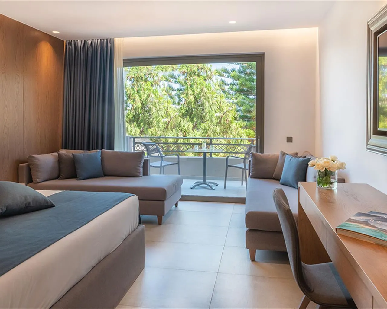 Nana Golden Beach Hotel, Kutulufari, Grčka — Family Room Luxury Open Plan Garden View