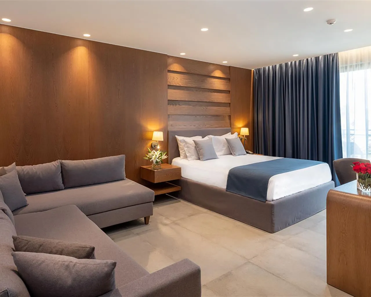 Nana Golden Beach Hotel, Kutulufari, Grčka — Family Room Luxury Open Plan Sea Front