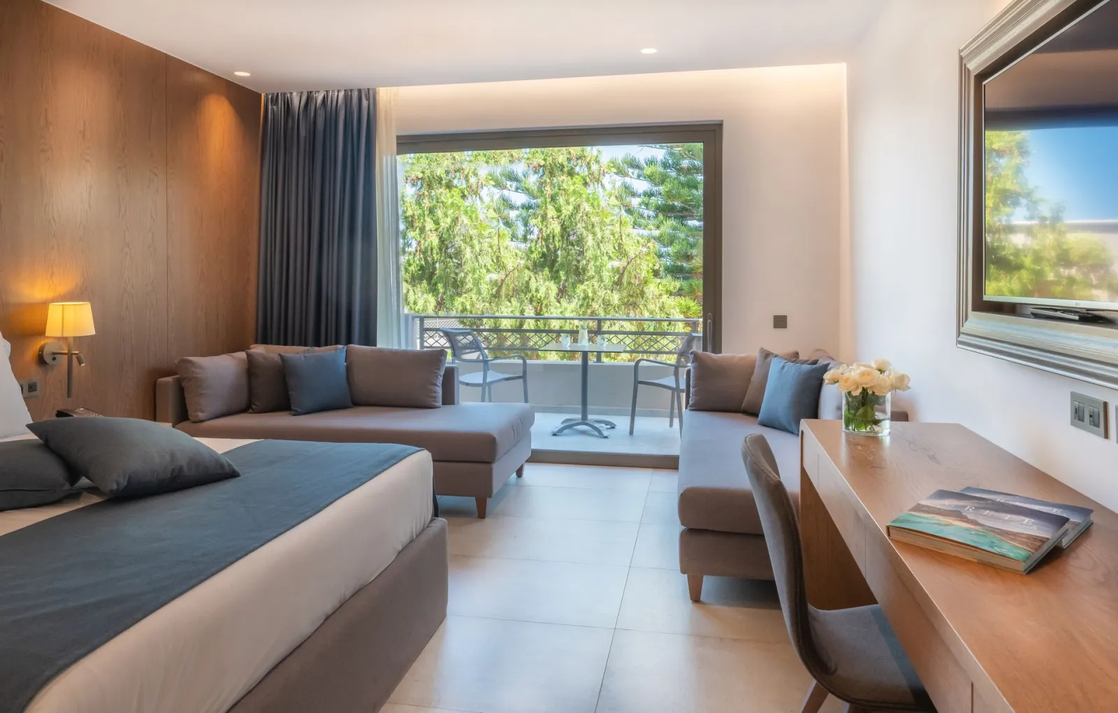 Nana Golden Beach Hotel, Kutulufari, Grčka — Luxury family room open plan Garden view