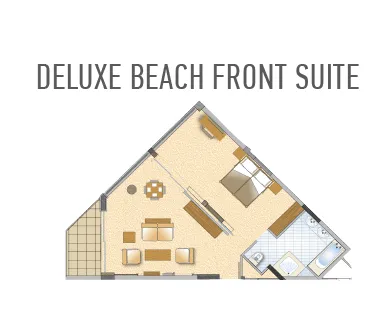 Adams Beach Hotel, Aja Napa, Kipar — Deluxe Beachfront Suite
