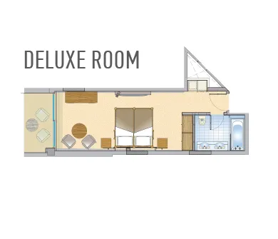 Adams Beach Hotel, Aja Napa, Kipar — Deluxe Pool or Side Sea View Room