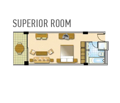 Adams Beach Hotel, Aja Napa, Kipar — Superior Room