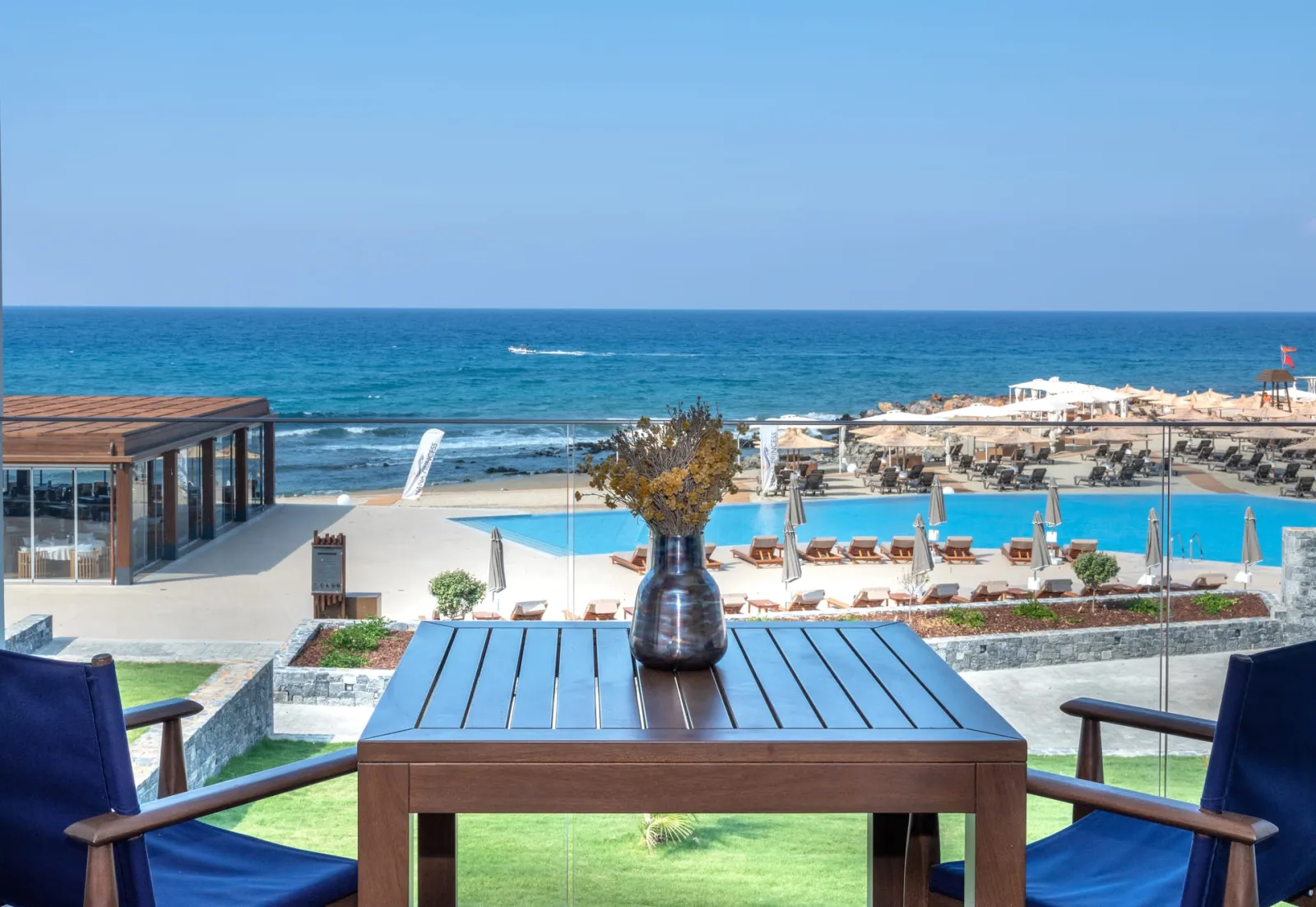 Nana Princess Suites Villas & Spa, Kutulufari, Grčka — Blue Princess Villa 2 bedrooms in 2 floors Sea View with private pool and outdoor whirlpool