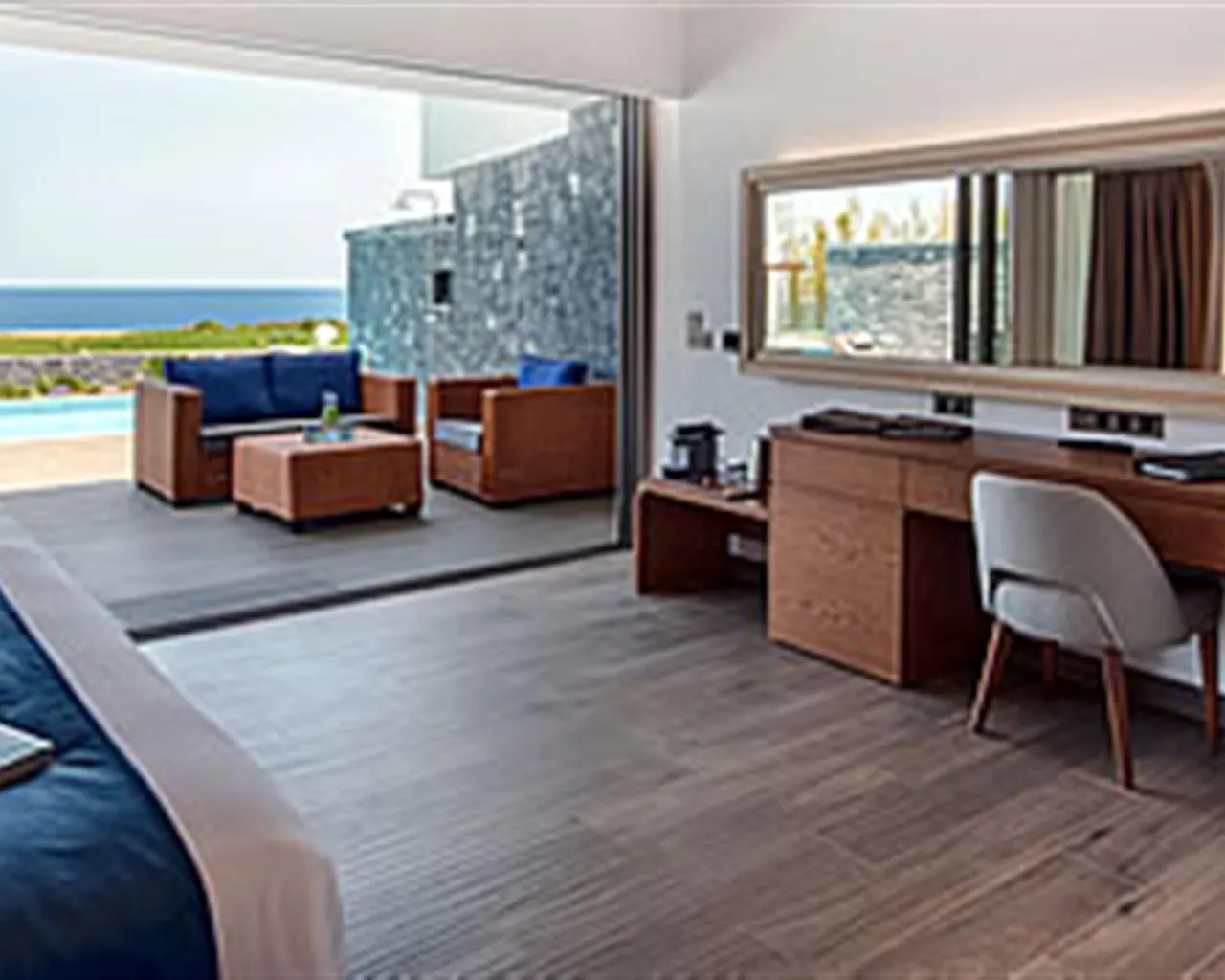 Nana Princess Suites Villas & Spa, Kutulufari, Grčka — Suite  Executive Fitness, Private Heated Pool and Gym /Suites Collection Sea View