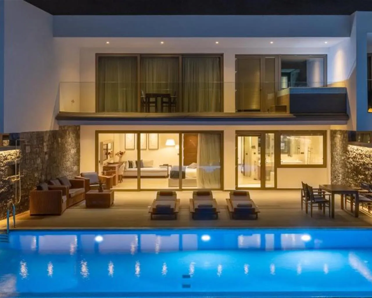 Nana Princess Suites Villas & Spa, Kutulufari, Grčka — Villa 2 BedRoom Dream Princess Private Pool & Outdoor Whirlpool & SoulSauna /Unique Villas Experience Sea View