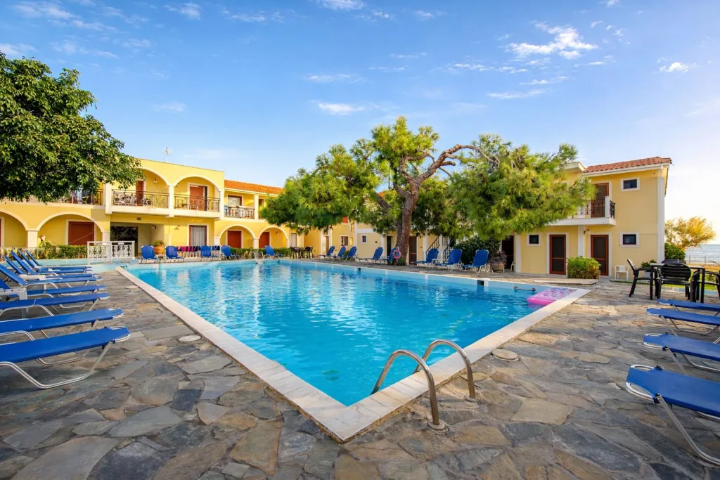Iliessa Beach Hotel, Argasi, Grčka — plaža