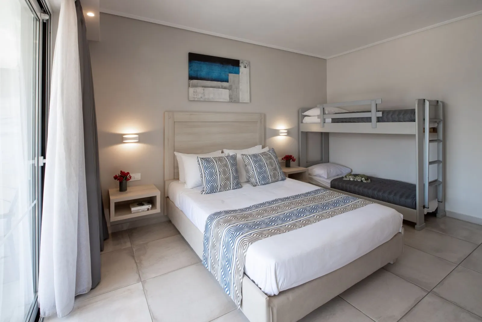 Marelen Hotel Zakynthos, Kalamaki, Grčka — Superior Family Room with bunk beds
