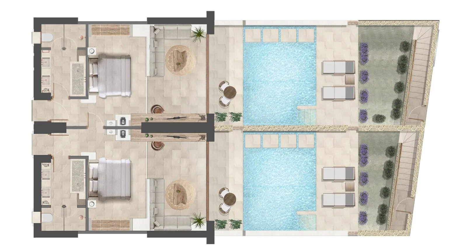 Lesante Cape, Akrotiri, Grčka — Family Sea View Pool Suite