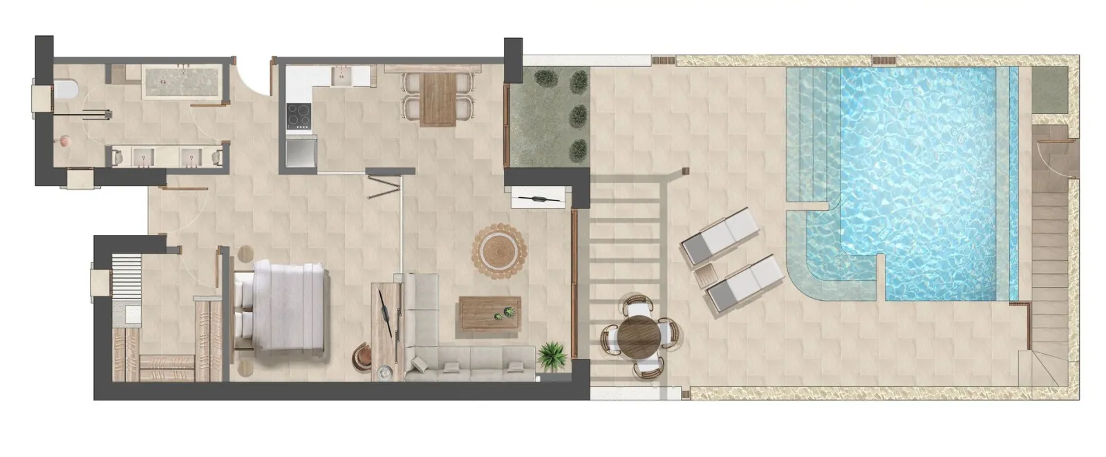 Lesante Cape, Akrotiri, Grčka — One-Bedroom Sea View Pool Villa