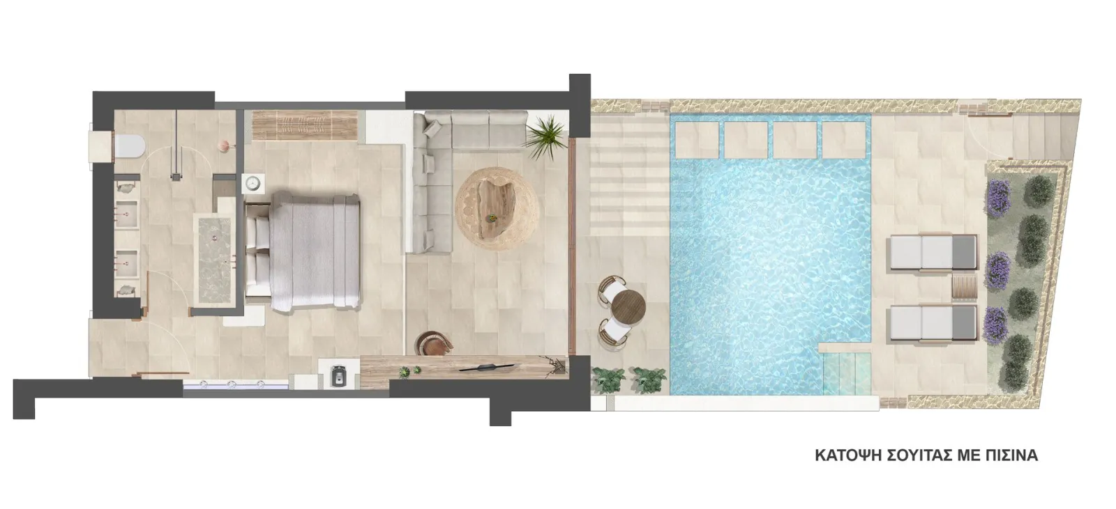 Lesante Cape, Akrotiri, Grčka — Signature Garden Pool Suite