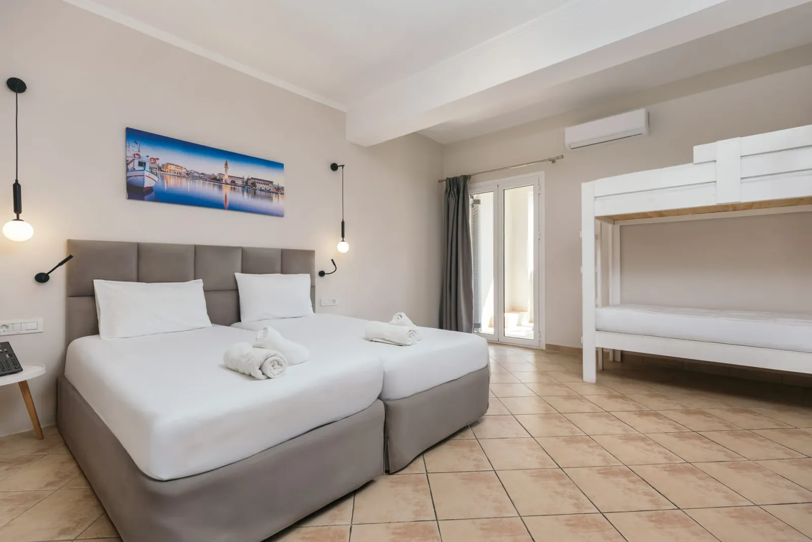 Tsilivi Beach Hotel Zakynthos, Tsilivi, Grčka — Annex Family Room with Garden View - 25m²