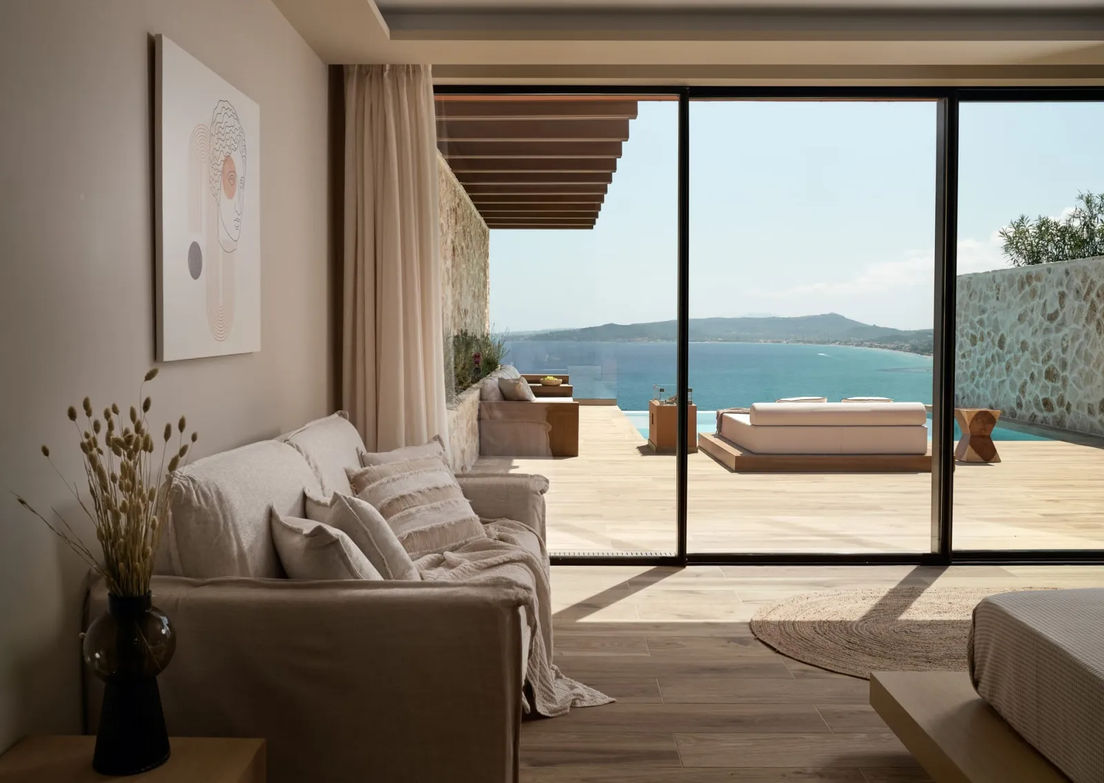 White Springs Retreat, Alikes, Grčka — Deluxe Panorama Suite with Sea View and Private Infinity Pool