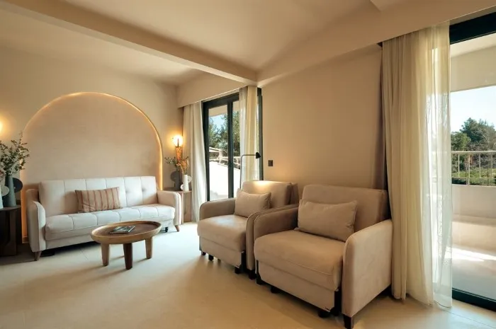 Zeus Eleva Kassandra Lagoon Adults Only (12+), Hanioti, Grčka — Bungalow Suite For Single Use Loft Jetted Pool Signature Sky Lagoon /Signature Sky Lofts / Sea View