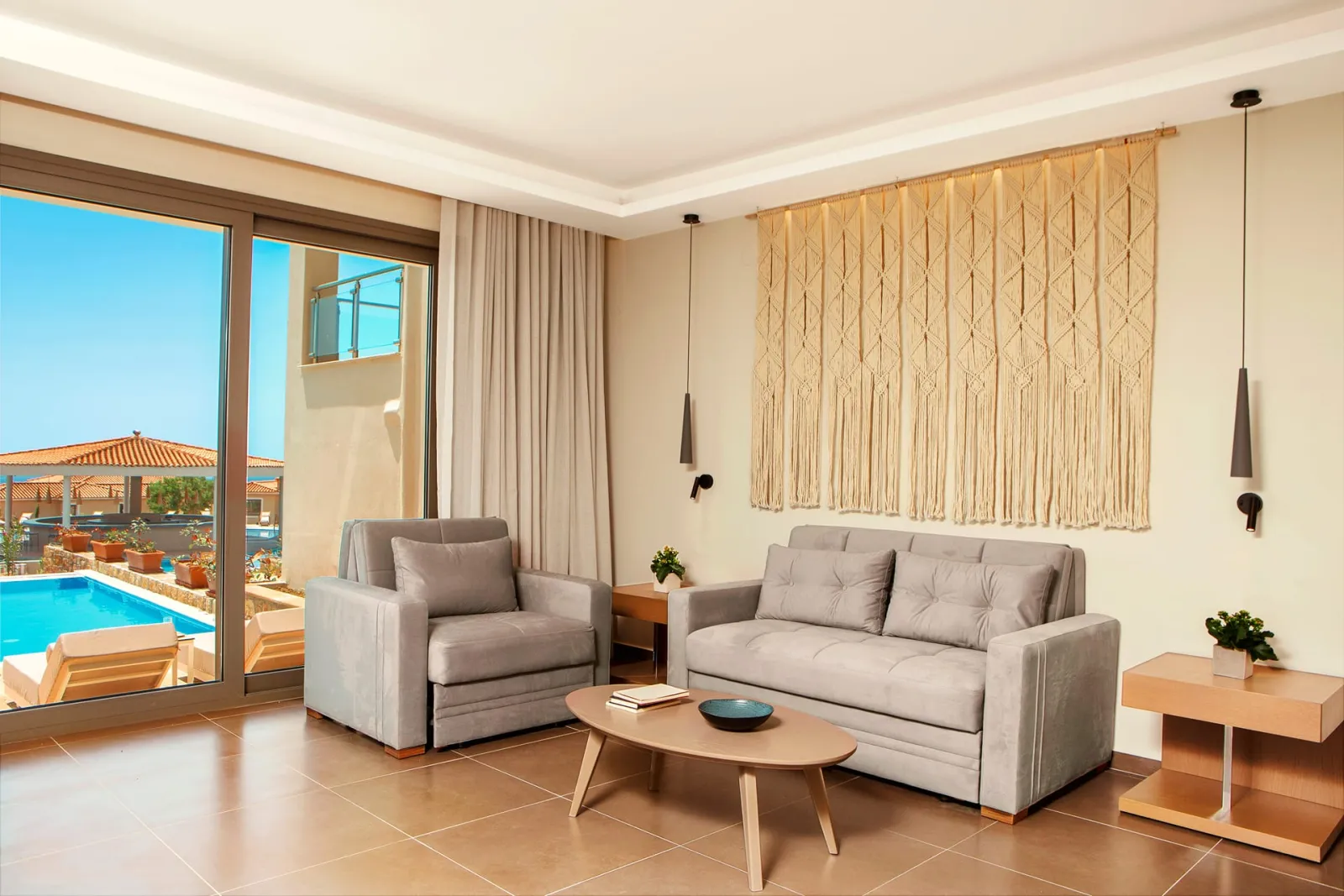 Zeus Eleva Ajul, Agia Paraskevi, Grčka — Executive Bungalow Suite Sea View with Private Pool
