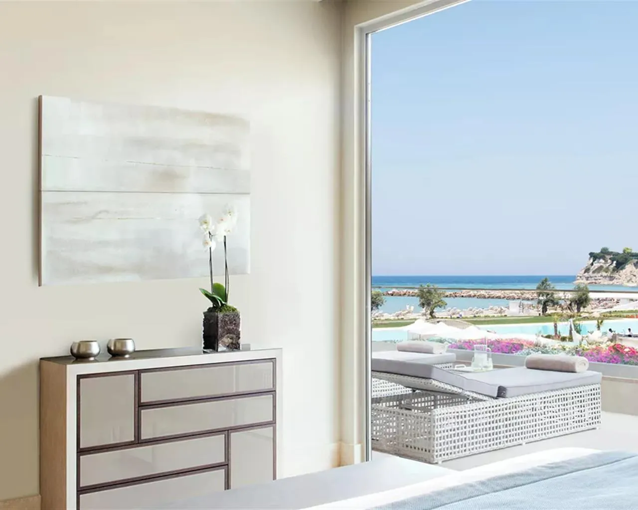 Sani Dunes, Sani, Grčka — Suite 1 BedRoom Deluxe Grand Balcony Beach Front