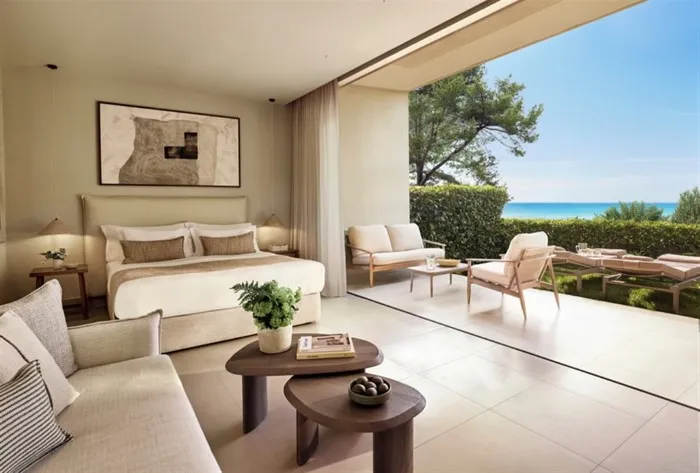 Sani Club, Sani, Grčka — Double Room Deluxe Private Garden Sea View
