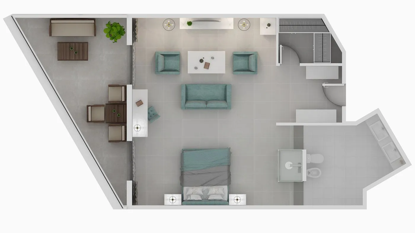 Pomegranate Wellness Spa Hotel, Nea Potidea, Grčka — Azure Suite