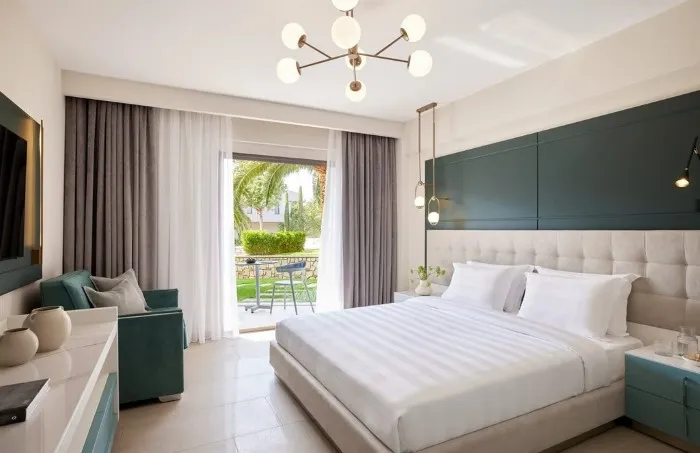 Pomegranate Wellness Spa Hotel, Nea Potidea, Grčka — Double for Single Use Elegant Garden View
