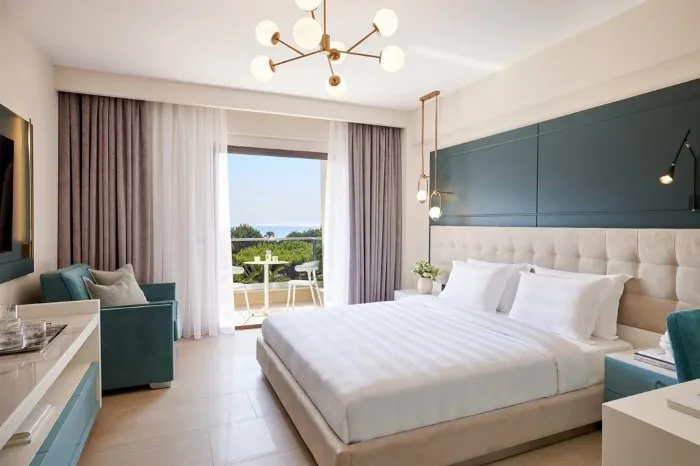 Pomegranate Wellness Spa Hotel, Nea Potidea, Grčka — Double Room Elegant Side Sea View