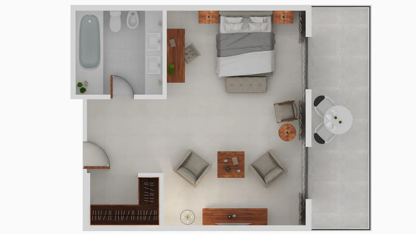 Pomegranate Wellness Spa Hotel, Nea Potidea, Grčka — Junior Suite (Economy)