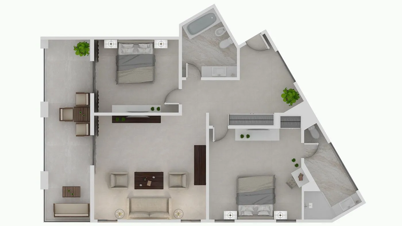 Pomegranate Wellness Spa Hotel, Nea Potidea, Grčka — Nima Suite Two Bedroom