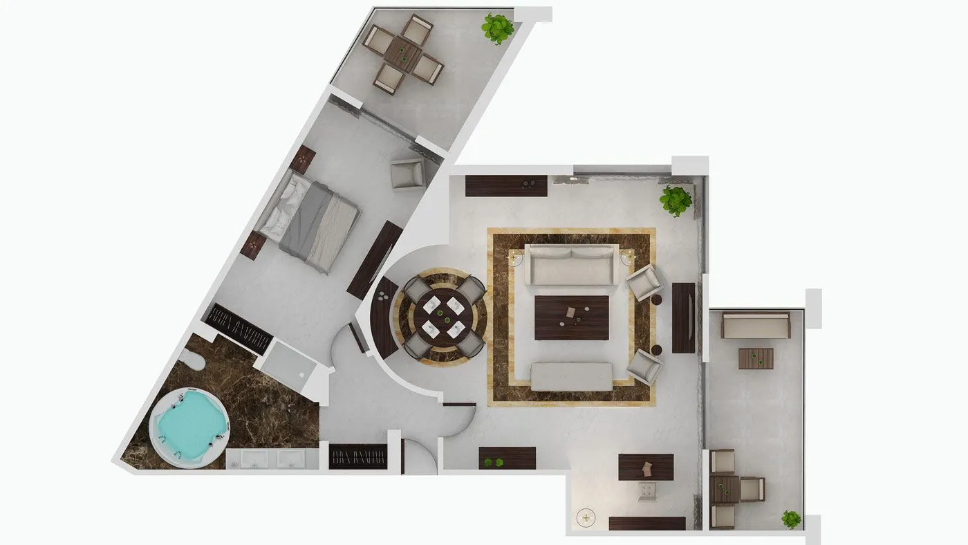 Pomegranate Wellness Spa Hotel, Nea Potidea, Grčka — Pomegranate Suite One Bedroom Sea View