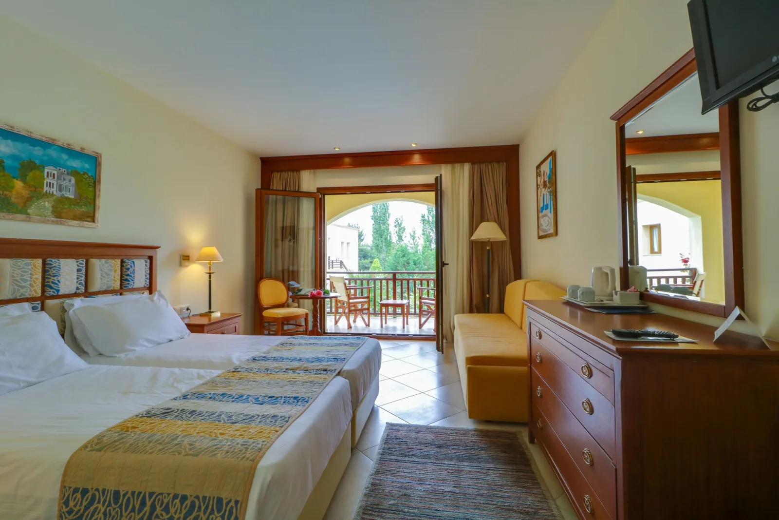 Aegean Melathron Thalasso Spa Hotel, Kalitea, Grčka — Double Room Pool View