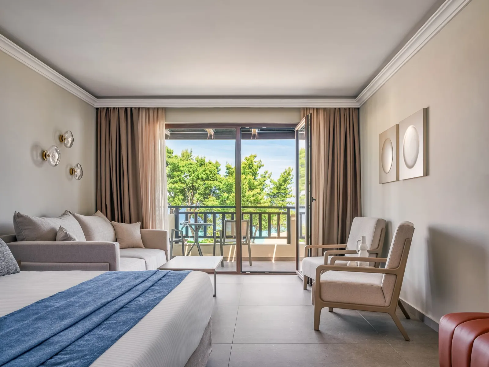 Aegean Melathron Thalasso Spa Hotel, Kalitea, Grčka — Elegance Suite Sea View