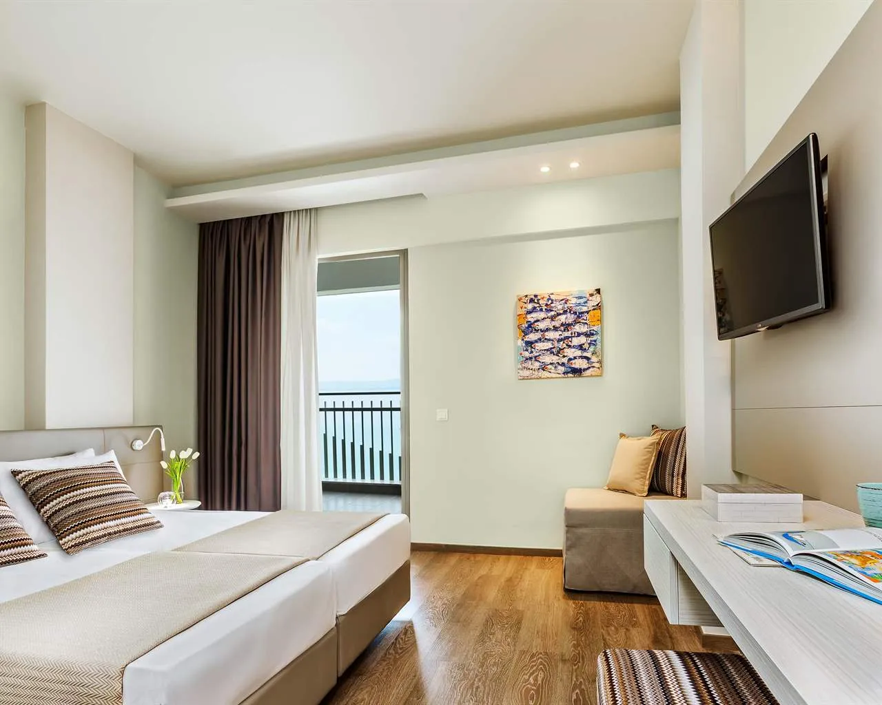 Ammon Zeus Luxury Beach Hotel, Kalitea, Grčka — Double Room Premium Sea Front