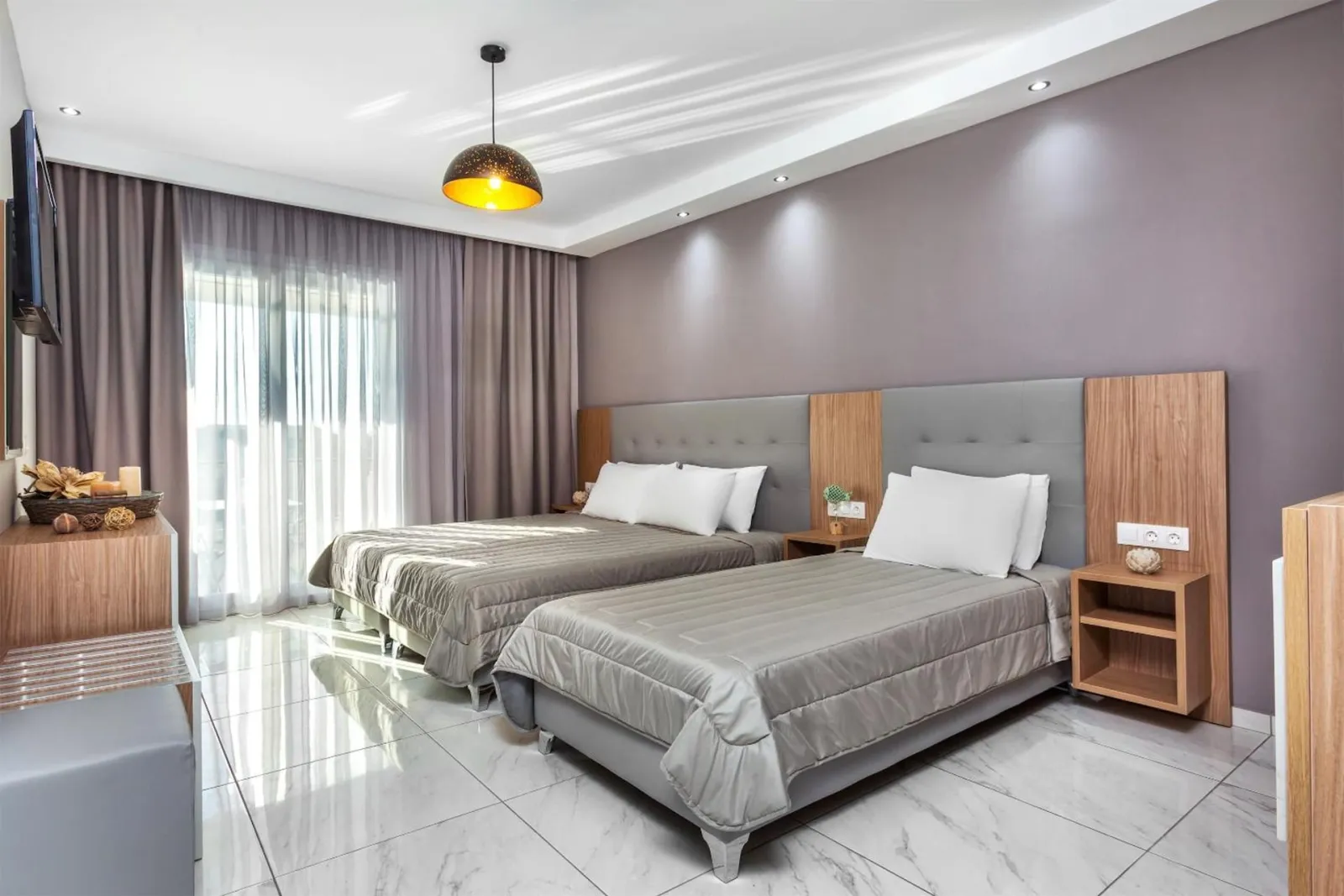 Anna Hotel Halkidiki, Pefkohori, Grčka — Triple Room