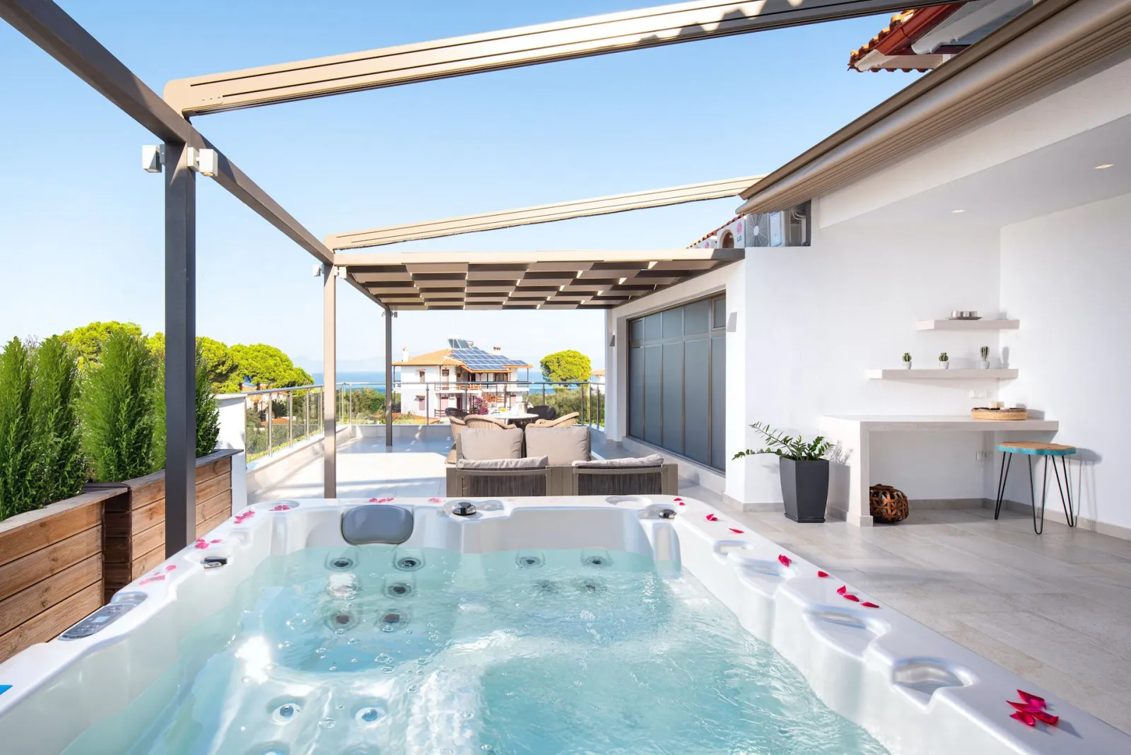 Flegra Palace Halkidiki, Pefkohori, Grčka — Flegra Palace Grand Serenity Suite