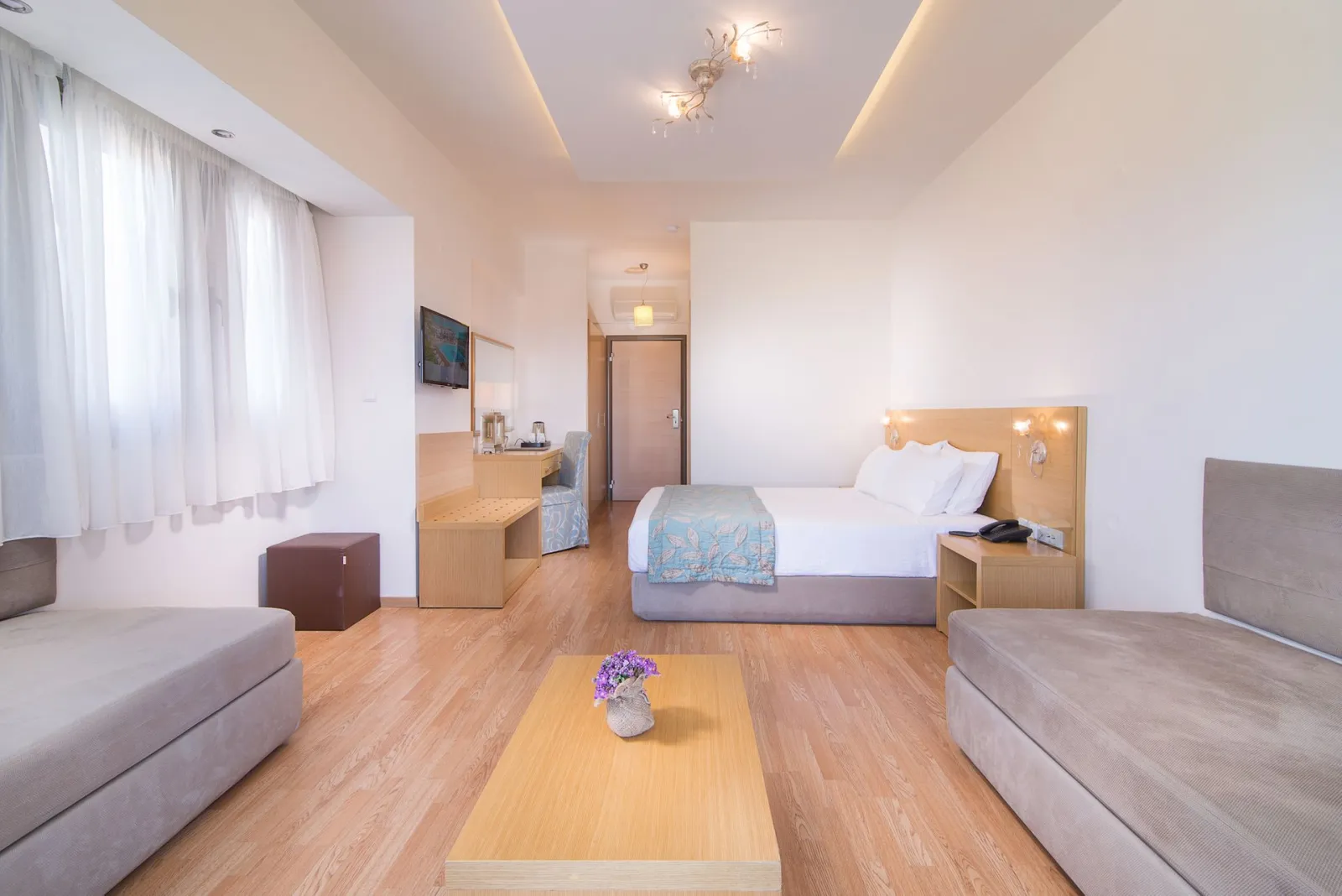 Flegra Palace Halkidiki, Pefkohori, Grčka — Flegra Palace Superior Room