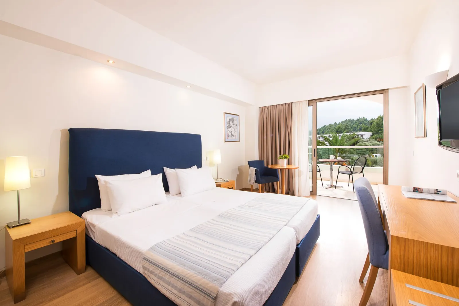 Kassandra Palace, Kriopigi, Grčka — Double Room Inland View